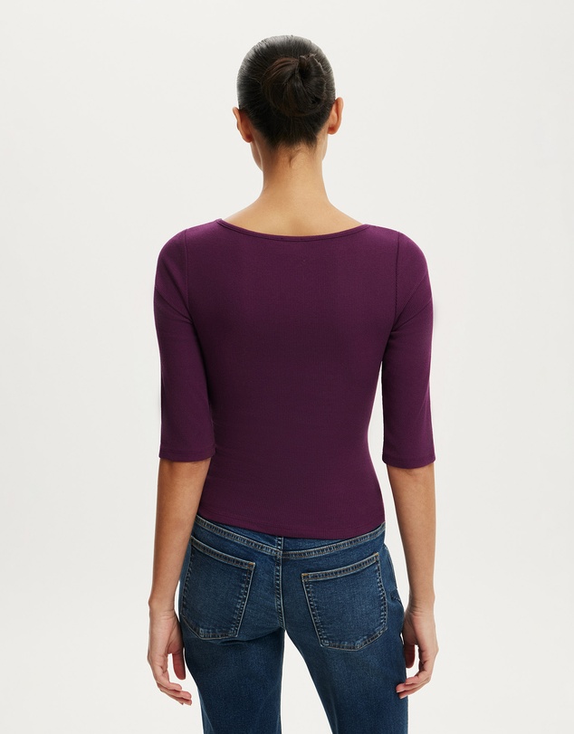 Cotton On - Boat Neck 3/4 Sleeve