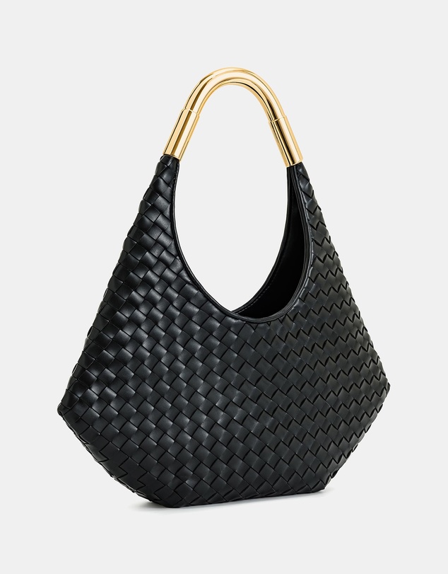 JW PEI - Olivia Hand-Woven Metal Handle Hobo Bag
