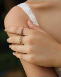 Ania Haie - Silver Rainbow Pave Ring
