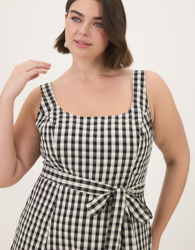 Atmos&Here Curvy - Grace Gingham Midi Dress