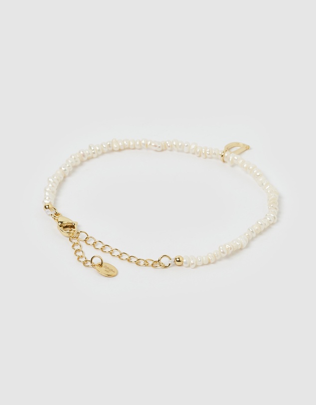 Miz Casa and Co - Pearl Letter D Bracelet
