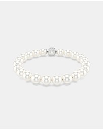 Swarovski - Matrix Bracelet, Crystal Pearl, White, Rhodium Plated