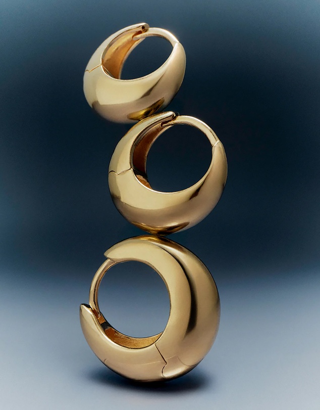 Kirstin Ash - Indigo Hoops Small