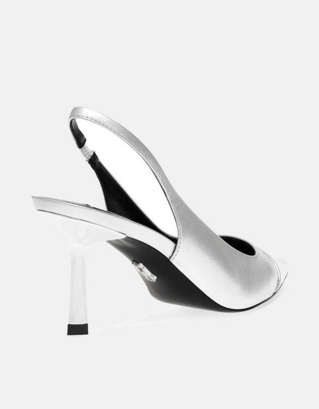 Steve Madden - Kling silver slingback heels