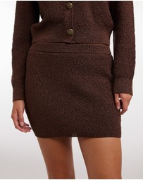 Dazie - Quiet Night Knit Mini Skirt