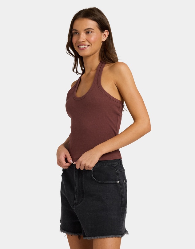 Roxy - Womens Base Rib Halter Tank Top