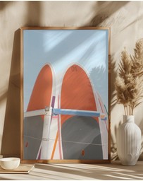 Olive et Oriel - Beach Surf No1 by Studio III Art Print