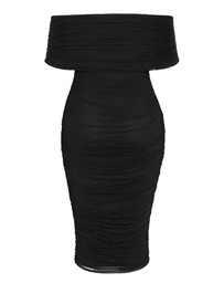 City Chic - Dana Mesh Midi Dress