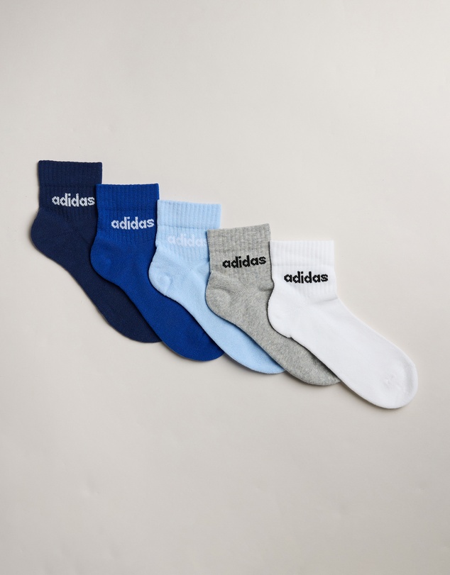 adidas Performance - 5-Pack Linear Ankle Socks - Kids