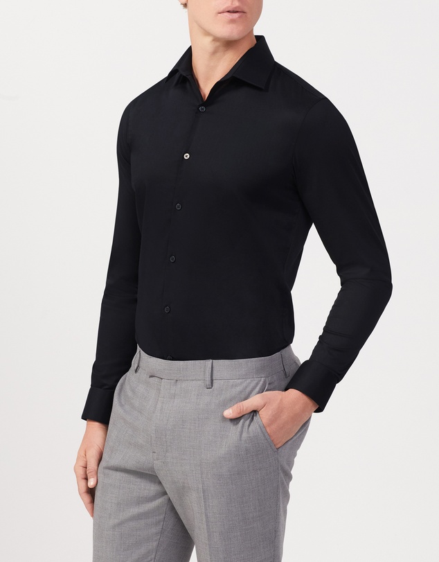 Van Heusen - Solid Colour Stretch Blend Shirt