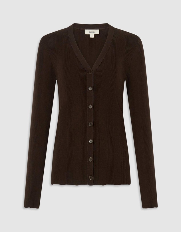 Oroton - Ribbed Cardigan