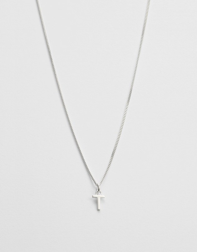 Kirstin Ash - T Outline Initial Necklace