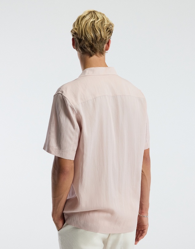 Calibre - Washed Twill Short Sleeve Shirt Musk