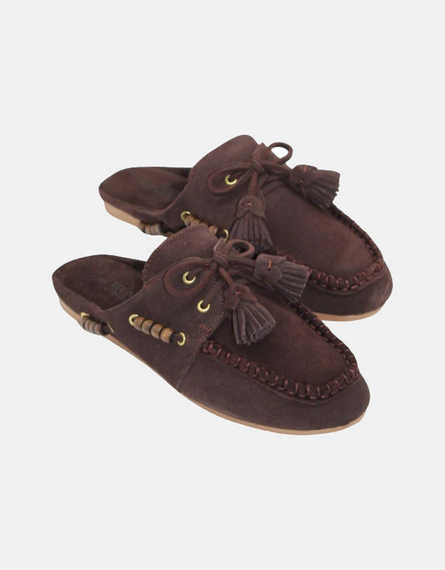 Human - Women's Kora Mule Sandal Choc Suede
