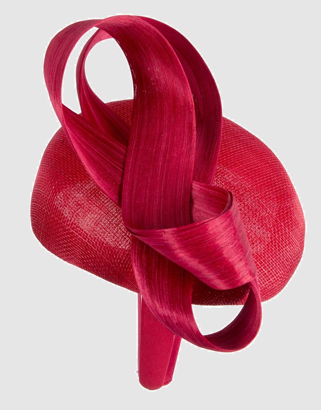 Max Alexander - Red Pillbox Racing Fascinator