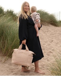 Storksak - Organic Tote Rain Drop Nappy Bag