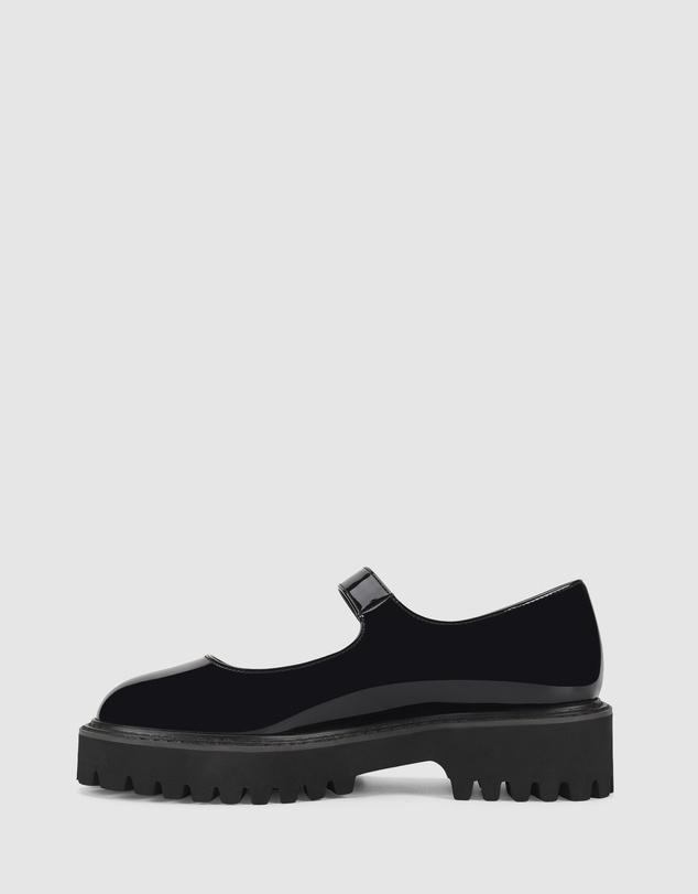Verali - Nero Chunky Mary Jane Loafers