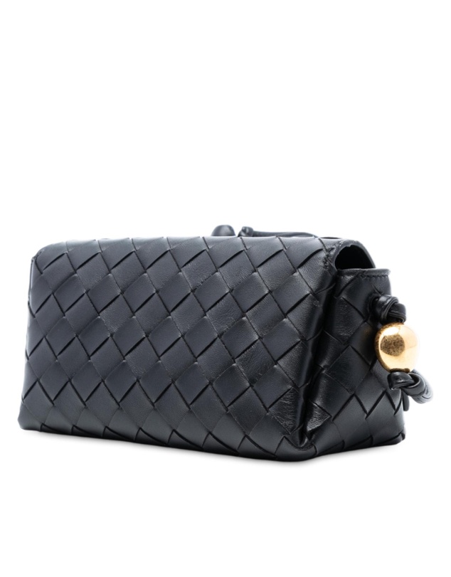 Pre-Loved by Azura Reborn - Pre-Loved Nappa Intrecciato Pouch On Strap Crossbody
