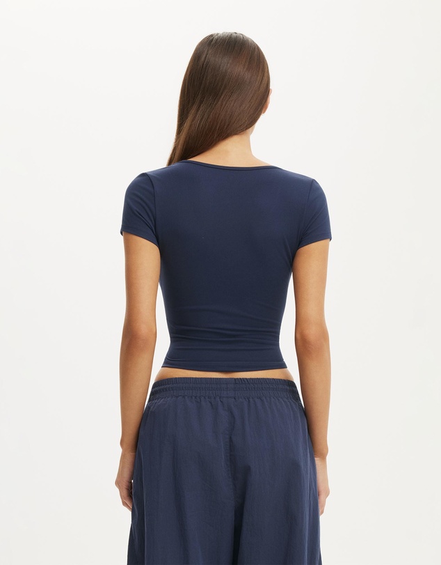 Cotton On Body Active - Ultra Soft Scoop Neck Fitted Tshirt