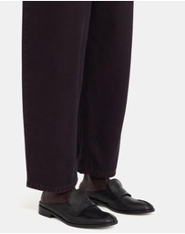 MM6 Maison Margiela - Slip On Leather Slides - Women's