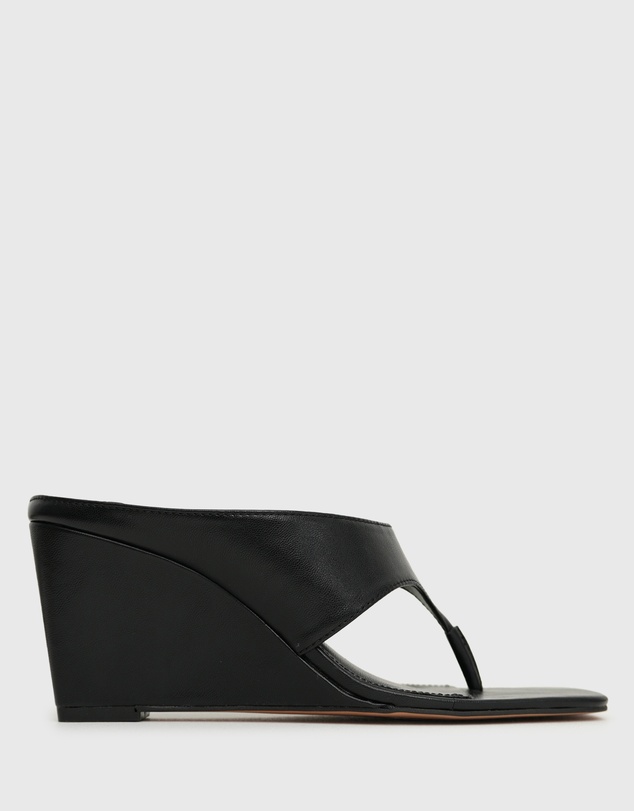 Betts - Selene Square Toe Wedge Sandals