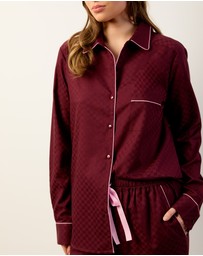 Wanderluxe Sleepwear - The Bordeaux Pyjama Set