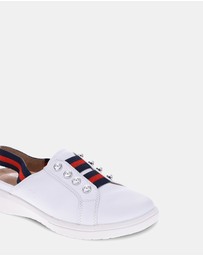 Mia Vita - Bugsy Slip-On - White
