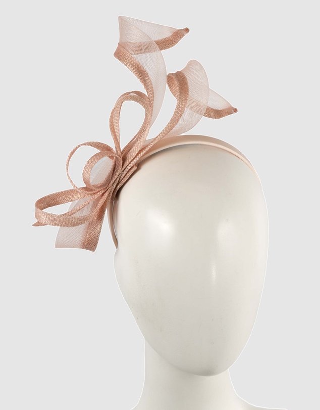 Max Alexander - Small Blush Sinamay Loops Fascinator