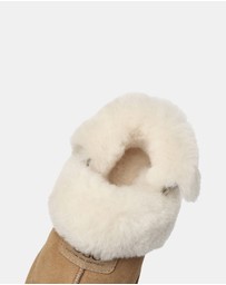 EVERAU - Australian Shepherd Ugg Muna Platform Cow Suede Upper House Shoes