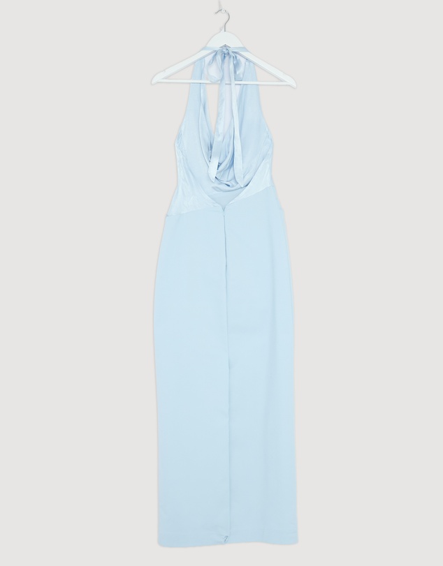 Revibe - Repaired Shona Joy Dillon Cowl Neck Maxi Dress - AU 8