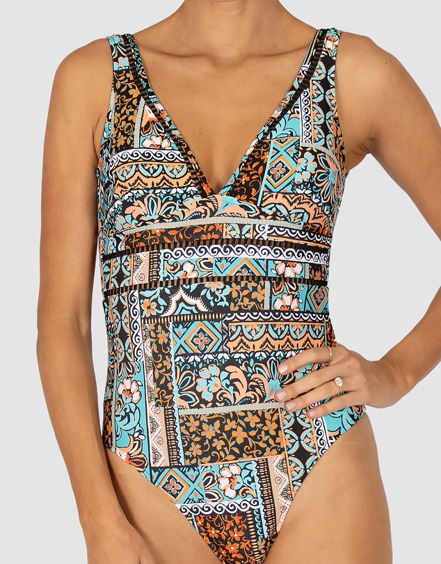 Baku Swimwear - Tulum Longline One Piece Swimsuit