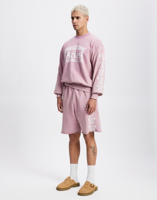 Aries - Aged Ancient Column Sweatshorts