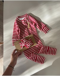 Susukoshi - Waffle Snapsuit Long Sleeves With Pants
