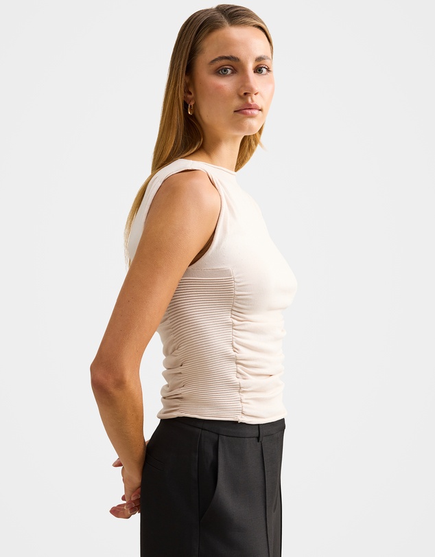 Forever New - Karlie Rib Detail Knitted Top