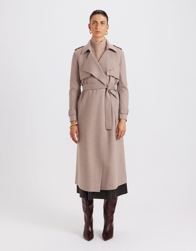 SABA - Karla Wool Longline Trench Coat