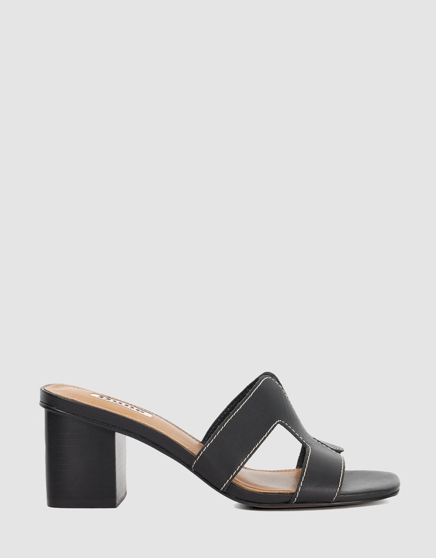Dune London - Jupe - Black Leather