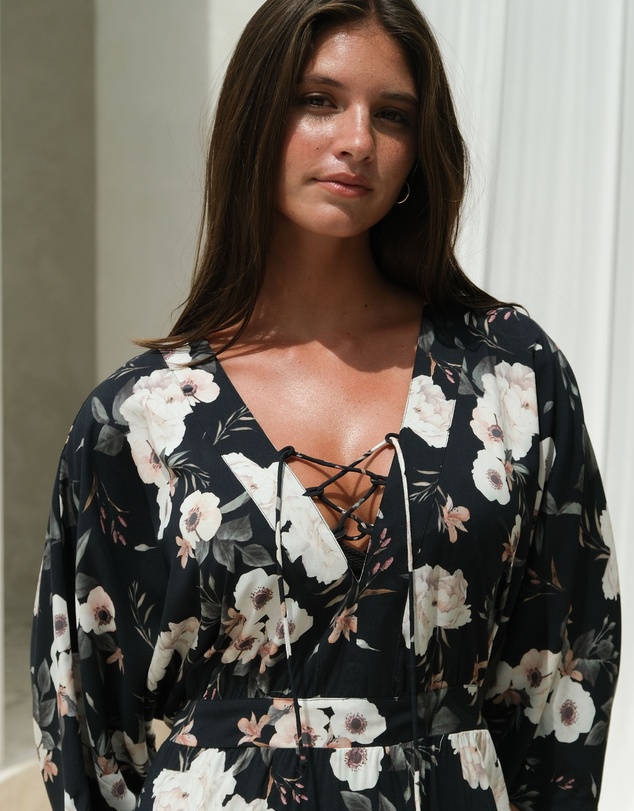 Nip Tuck Swim - Evening Shadow Corrimal One Size Maxi Dress