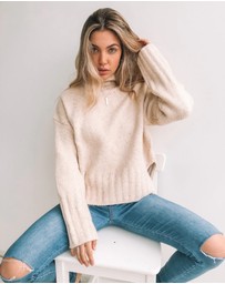 Esther & Co - Chesterfield Jumper - Beige