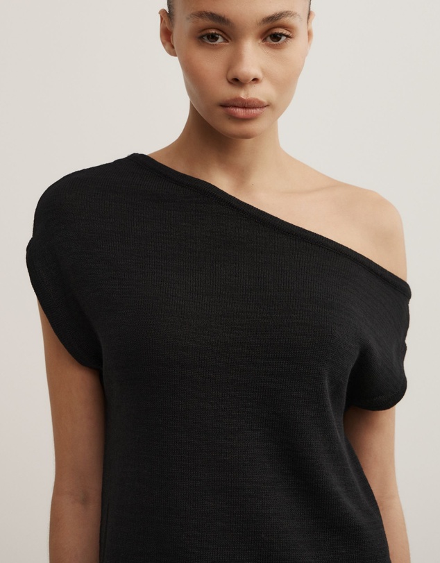 Witchery - Asymmetric Short Sleeve Slouch Knit