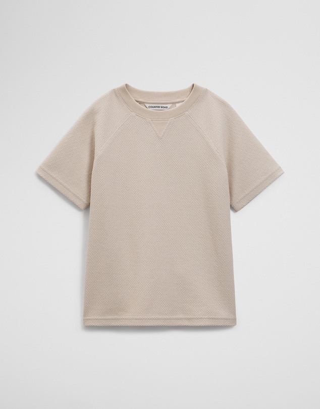 Country Road - Organically Grown Cotton Relaxed Waffle Short Sleeve T-shirt