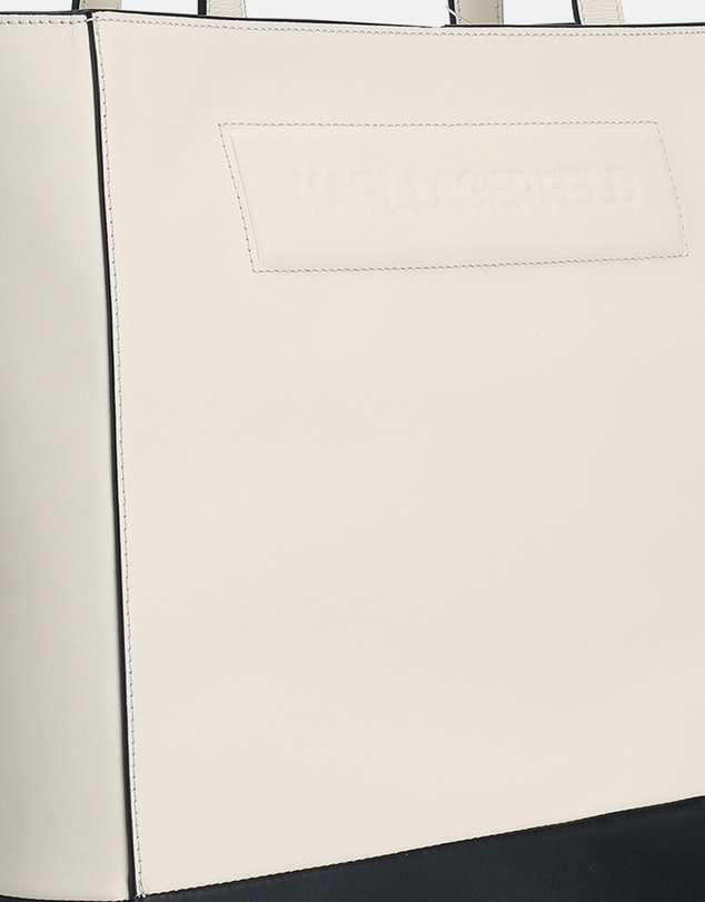 Karl Lagerfeld - Ikon K Leather Medium Tote Bag