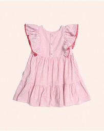 Huxbaby - Cherry Pie Stripe Dress - Mini Dress