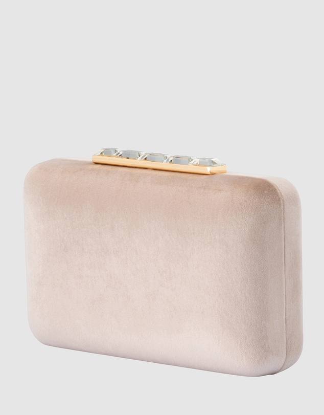 Olga Berg - Bess Velvet Clutch