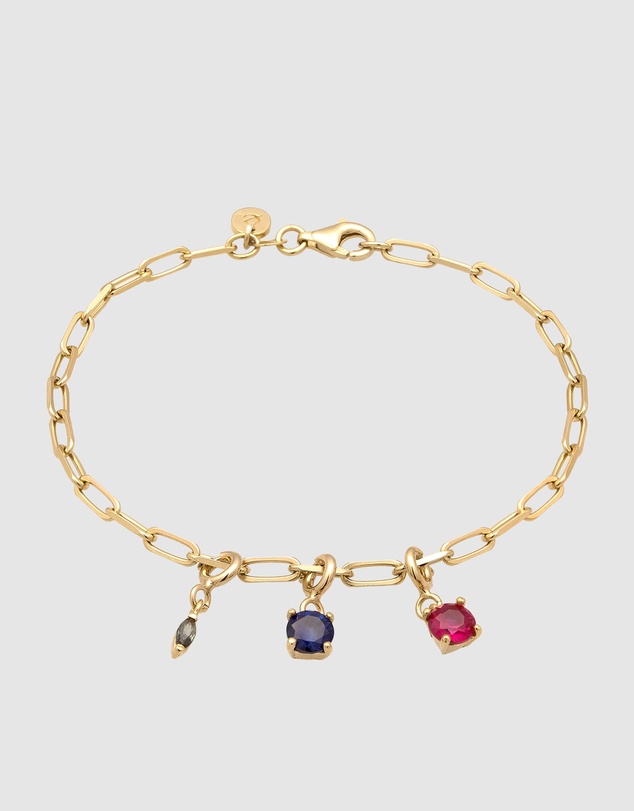 Elli Jewelry - Bracelet Tourmaline Square 925 Sterling Silver