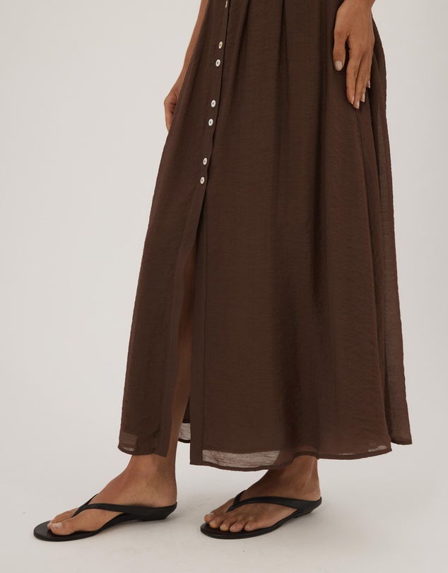 Atmos&Here - Kate Pin Tuck Detail Midi Shirt Dress