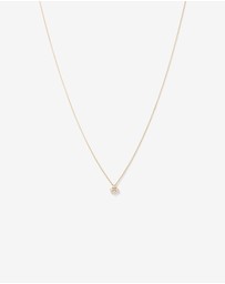 Michael Hill - Australian Opal & Diamond Accent Necklace in 10kt Yellow Gold