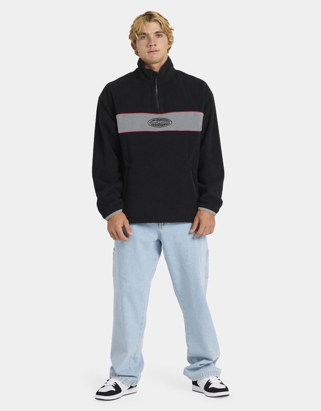 Quiksilver - Mens Mercury Panel 1/4 Zip Fleece Jumper