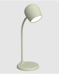 Kreafunk - Kreafunk Ellie Lamp W/ Qi Charger And Bluetooth Speaker - Dusty Olive