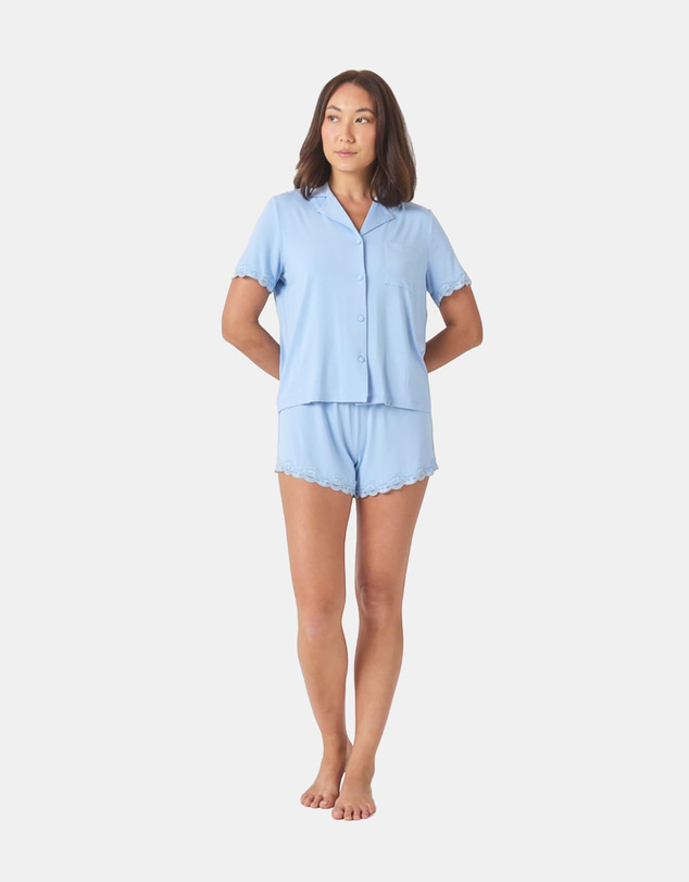 Gingerlilly - Joni Bamboo Short Set with Lace