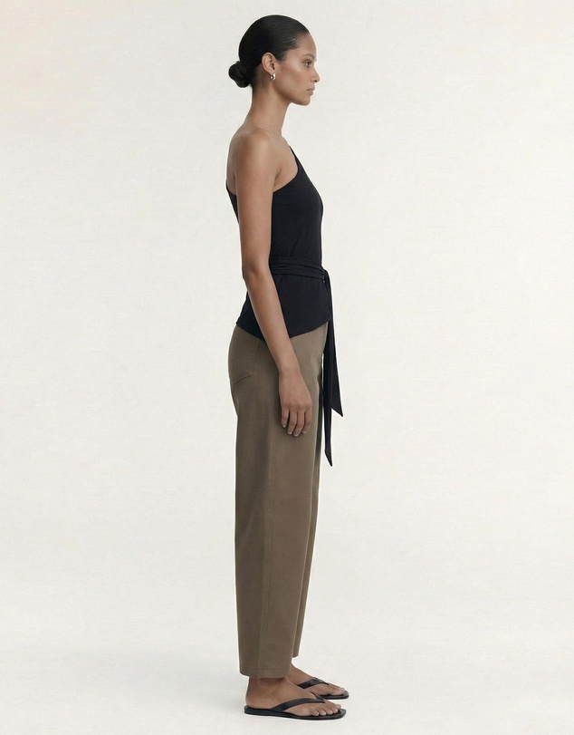 Staple the Label - Zara One Shoulder Tie Top